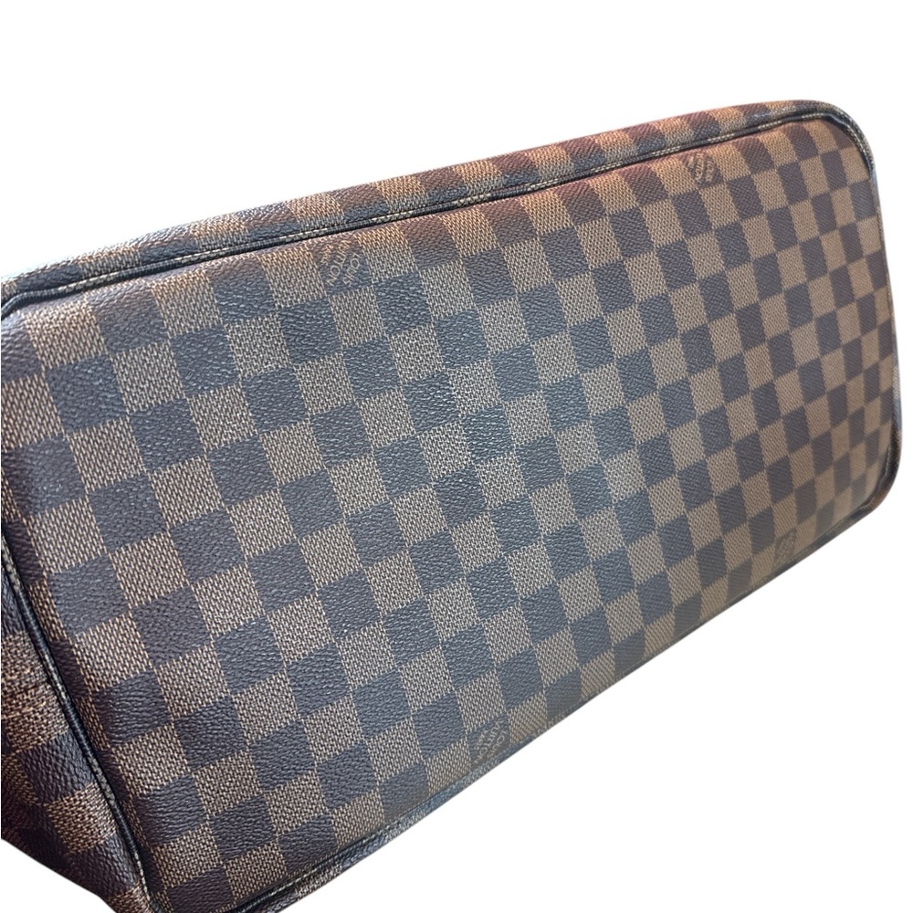 Louis Vuitton Damier Ebene Canvas Neverfull Tote in Brown - Picture 6 of 8